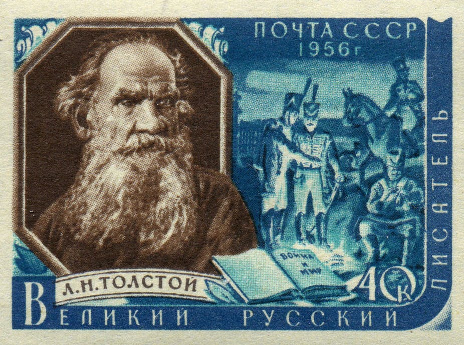 leo tolstoy war and peace stamp