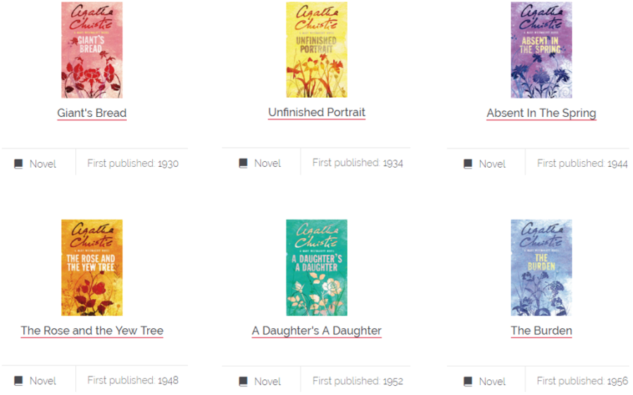 mary westmacott agatha christie novels readers high tea