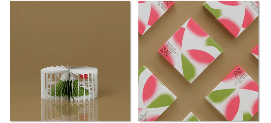 Pictures of 360 Mount Fuji Book from Japan