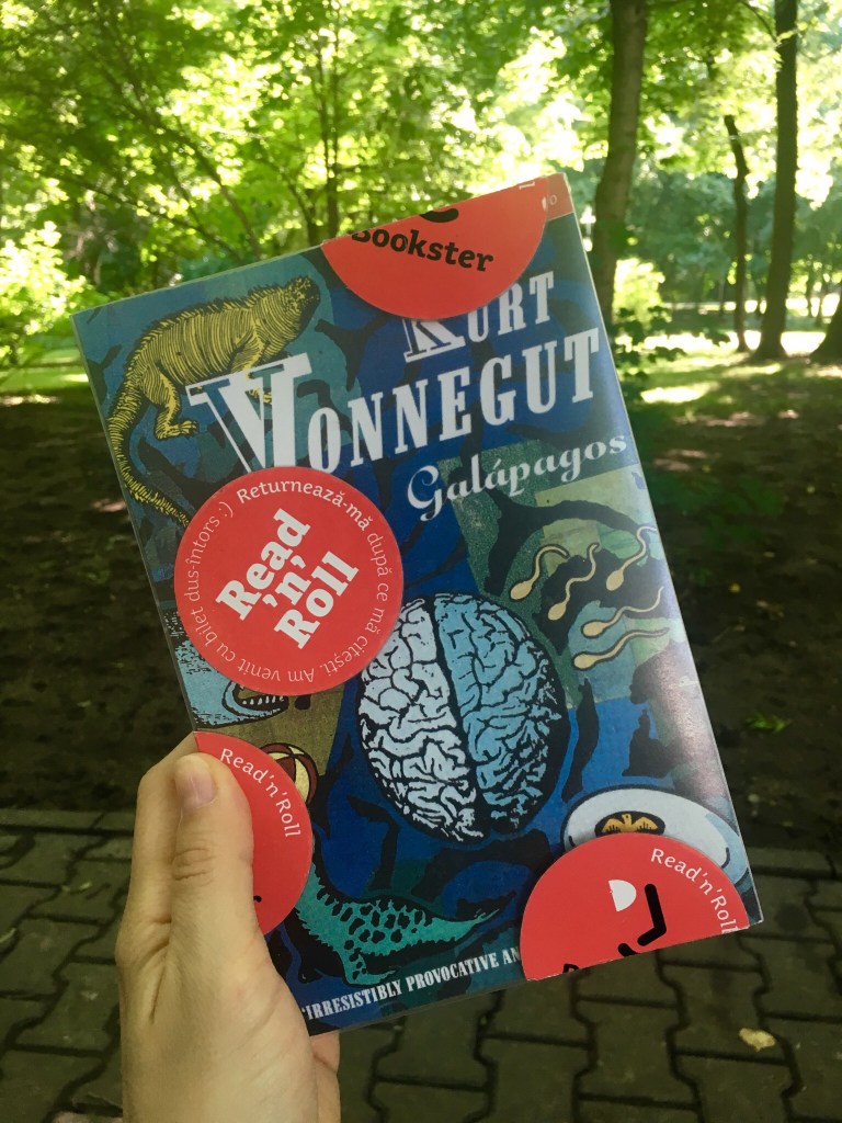 photograph of Galapagos by Kurt Vonnegut in the park